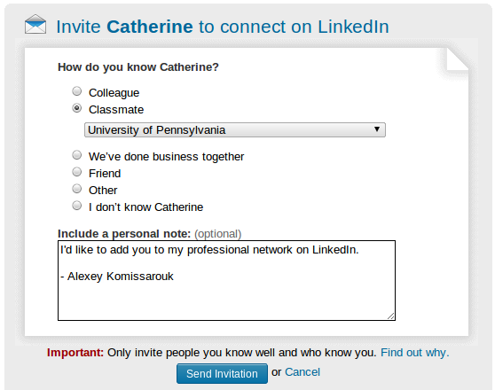 Loose Ties Link Ships: Friending norms on LinkedIn